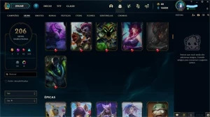 Conta League of Legends (206 Skins) e Valorant LOL