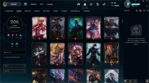 Conta League of Legends (206 Skins) e Valorant LOL