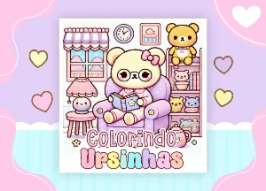 Arquivo Digital Livro de colorir Ursinhas Kawaii – PDF - eBooks