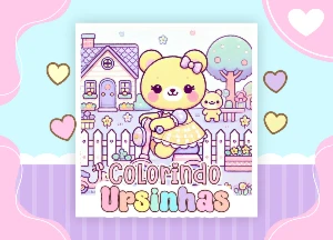 Arquivo Digital Livro de colorir Ursinhas Kawaii – PDF - eBooks