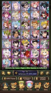 Conta End Game 17M Faz Tudo No Jogo - Seven Deadly Sins