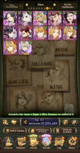 Conta End Game 17M Faz Tudo No Jogo - Seven Deadly Sins