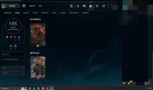 Conta Lol - 105 Skins, 1 Ultimate - League of Legends