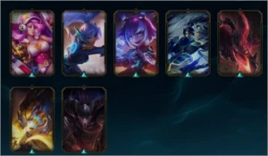 Conta lol s2, com skins da s2 e skins hextec - League of Legends
