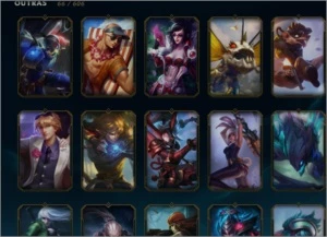 Conta lol s2, com skins da s2 e skins hextec - League of Legends