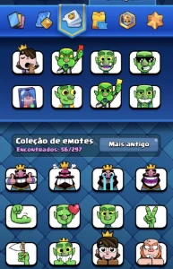 conta clash royale 14.000 troféus, 17 evos, 1 ano de jogo