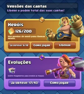 conta clash royale 14.000 troféus, 17 evos, 1 ano de jogo
