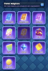 conta clash royale 14.000 troféus, 17 evos, 1 ano de jogo
