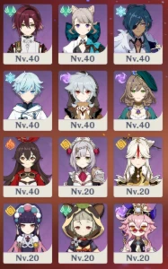 Conta com Wriothesley, Neuvillette, Varesa, Xianyun, Xiao... - Genshin Impact