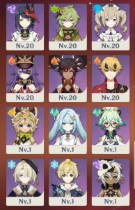 Conta com Wriothesley, Neuvillette, Varesa, Xianyun, Xiao... - Genshin Impact