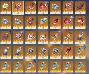 Genshin AR 57/Quase todos perso 5*/9350 primogens/50+desejos - Genshin Impact
