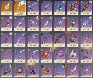 Genshin AR 57/Quase todos perso 5*/9350 primogens/50+desejos - Genshin Impact