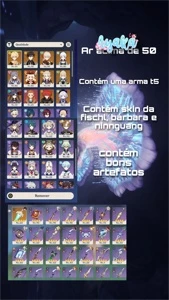 Vendo conta com ayaka + zhongli + kazuha e uma arma t5