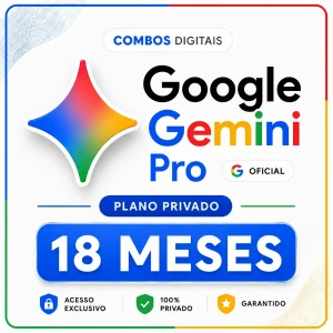 Gemini Pro 18 Meses - Privado No Seu Email, Suporte 30 Dias.
