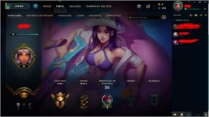 Conta level 35 - League of Legends LOL