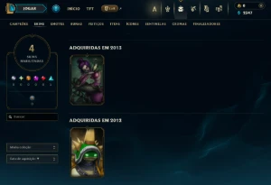 conta lol com todos campeoes e vsarias  skins - League of Legends