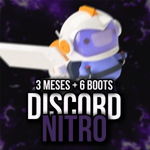 Discord Nitro 3 Mêses + 6 Boosts (Boost Recaregado Todo Mês) - Assinaturas e Premium