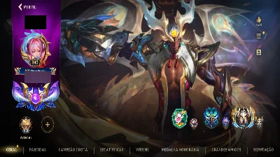 Conta | 70k de coleção, ex lenda monarca, super competitiva - League of Legends: Wild Rift LOL WR