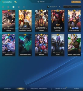 Conta | 70k de coleção, ex lenda monarca, super competitiva - League of Legends: Wild Rift LOL WR