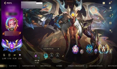 Conta | 67k de coleção, ex lenda monarca, super competitiva - League of Legends: Wild Rift LOL WR