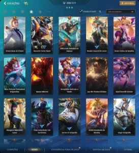 Conta | 70k de coleção, ex lenda monarca, super competitiva - League of Legends: Wild Rift LOL WR