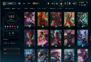 Conta LOL 3945 RP - 103 skins - League of Legends