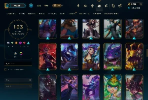 Conta LOL 3945 RP - 103 skins - League of Legends