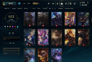 Conta LOL 3945 RP - 103 skins - League of Legends