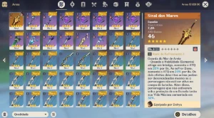 AR10 - Dehya + Sinal dos Mares (BIS) + 40 tiros - Genshin Impact