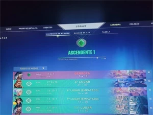 Conta valorant  ascendente  com skins