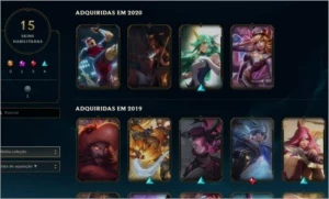 Conta lol Platina 2 19 skins alguns champs - League of Legends