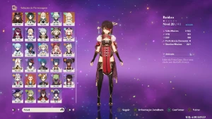 Conta Genshin Impact AR57, 13 personagens 5 estrelas