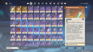 Conta Genshin Impact AR57, 13 personagens 5 estrelas
