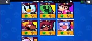 Conta do Brawl stars (todos os brawlers, stars e acessórios)