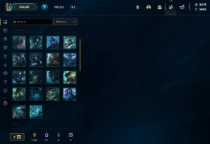 Conta smurf level 63 diamante 1 com vayne prestigio e RP - League of Legends LOL