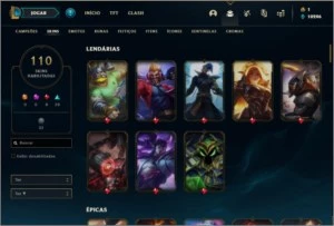 Conta prata 4 com 143 champs e 110 skins ( MAIN ADC ) - League of Legends LOL