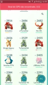 Conta pokemon go lendarios nv28 - Pokémon