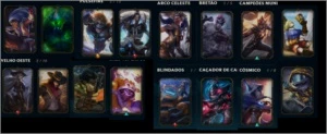 Conta com skins Raras, 78 skins ao todo. 138 champs. - League of Legends LOL