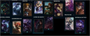 Conta com skins Raras, 78 skins ao todo. 138 champs. - League of Legends LOL