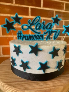 Topo de Bolo Personalizado com Nome e Idade