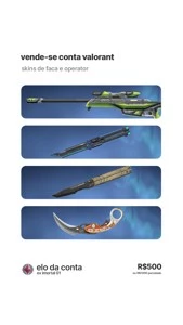 Conta Valorant Imortal 1 com R$2000 em skins
