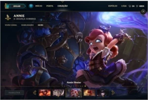 Conta LoL - Ouro 4 - Annie Hextec e + 40 skins, 84 campeões - League of Legends