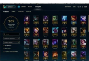 Conta LoL - Ouro 4 - Annie Hextec e + 40 skins, 84 campeões - League of Legends