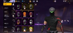 Conta Free Fire Full Naruto + Demon Slayer + 3 Punhos + Skin