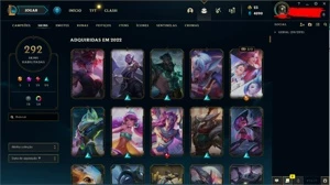 CONTA DIAMOND 1 75 PDL 292 SKINS, FALTANDO 8 CHAMPS 4KEA - League of Legends LOL