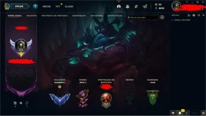 CONTA DIAMOND 1 75 PDL 292 SKINS, FALTANDO 8 CHAMPS 4KEA - League of Legends LOL