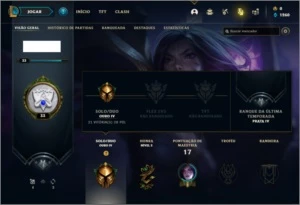 Conta ouro 4 com 26 Champs e 4 Skins - League of Legends LOL