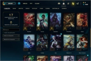 Conta ouro 4 com 26 Champs e 4 Skins - League of Legends LOL