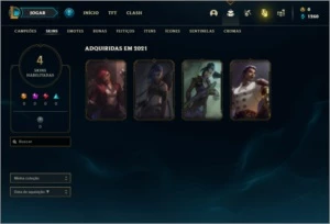 Conta ouro 4 com 26 Champs e 4 Skins - League of Legends LOL