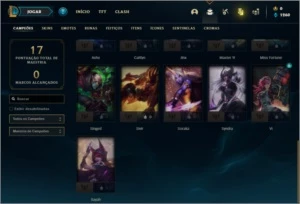 Conta ouro 4 com 26 Champs e 4 Skins - League of Legends LOL